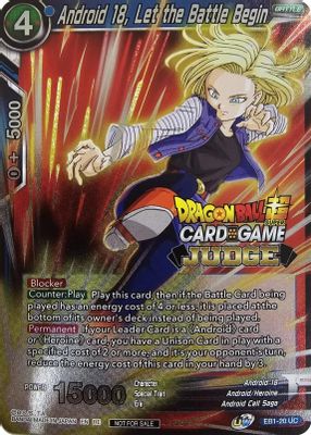 Android 18, Let the Battle Begin (Judge Pack Vol.12)