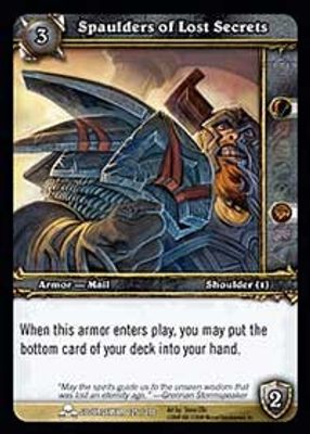 Spaulders of Lost Secrets
