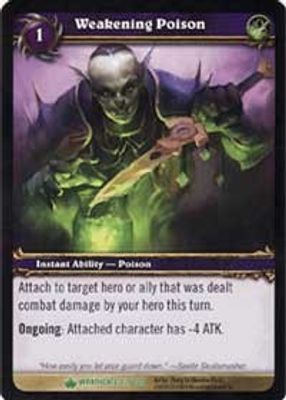 Weakening Poison