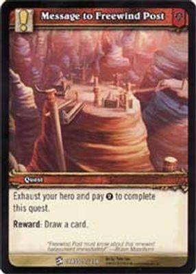 Message to Freewind Post