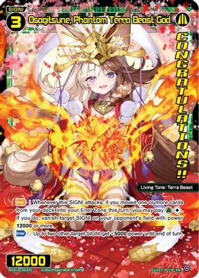 Osagitsune, Phantom Terra Beast God (October 2022) (Winner)