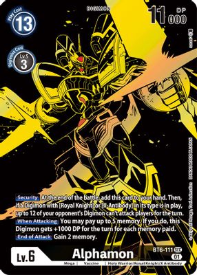 Alphamon (Xros Encounter Ghost Rare)