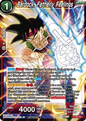 Bardock, Fatherly Feelings (Zenkai Series Tournament Pack Vol.2)