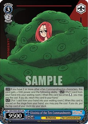 Gloxinia of the Ten Commandments (SR)