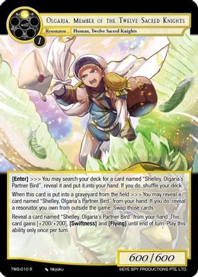 Olgaria, Member of the Twelve Sacred Knights
