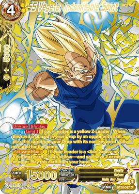 SS Vegeta, Indomitable Spirit (Gold-Stamped)