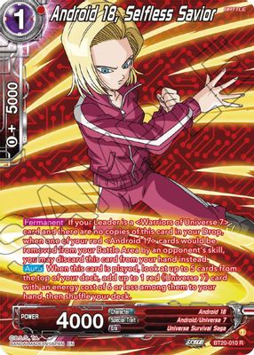 Android 18, Selfless Savior (Silver Foil)