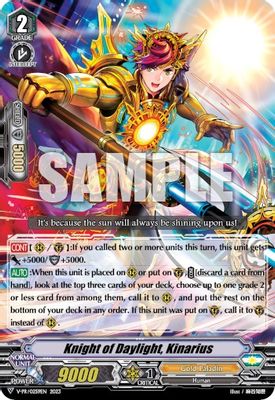 Knight of Daylight, Kinarius