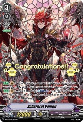 Scharhrot Vampir (Congratulations Hot Stamp)