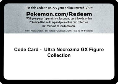 Code Card - Ultra Necrozma GX Figure Collection