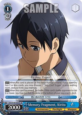 Memory Fragment, Kirito (SR)