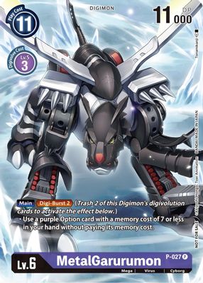 MetalGarurumon - P-027 (Winner Pack Across Time)