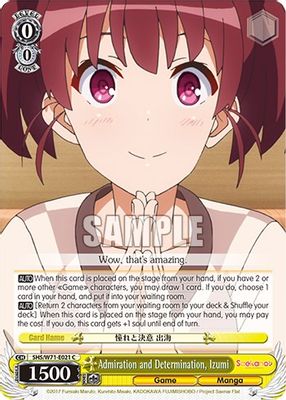 Admiration and Determination, Izumi