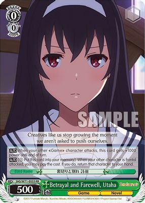 Betrayal and Farewell, Utaha
