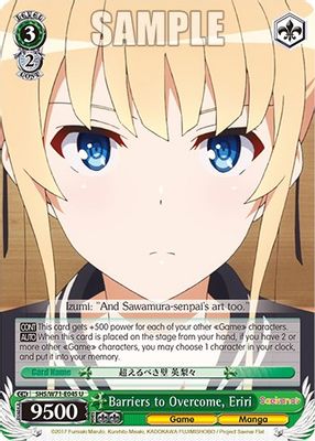 Barriers to Overcome, Eriri
