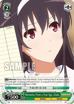 Memories From a Year Ago, Utaha