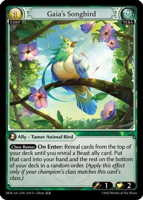 Gaia's Songbird