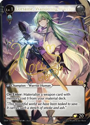 Lorraine, Wandering Warrior (CUR)