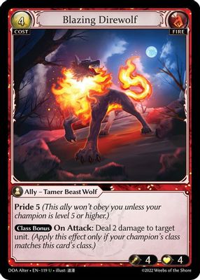 Blazing Direwolf