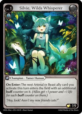 Silvie, Wilds Whisperer