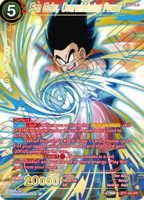 Son Goku, Overwhelming Power (SPR)