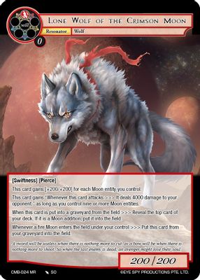 Lone Wolf of the Crimson Moon