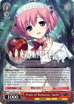 Fruit of Remorse, Sachi