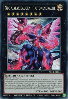 Neo Galaxy-Eyes Photon Dragon (German) - "Neo-Galaxieaugen-Photonendrache"