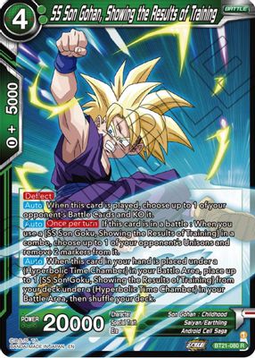 SS Son Gohan, Showing the Results of Training