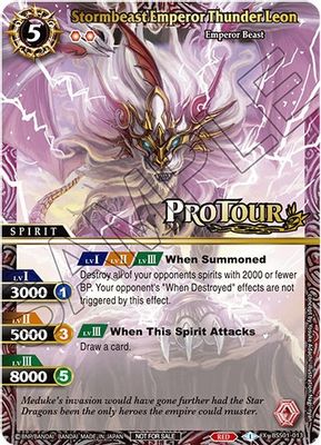 Stormbeast Emperor Thunder Leon (X Rare Special Pack Vol. 1)