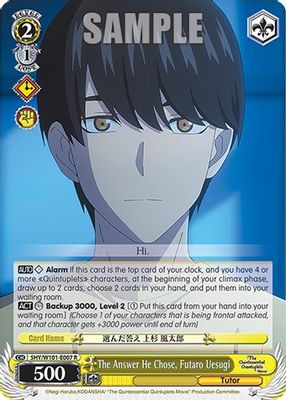 The Answer He Chose, Futaro Uesugi