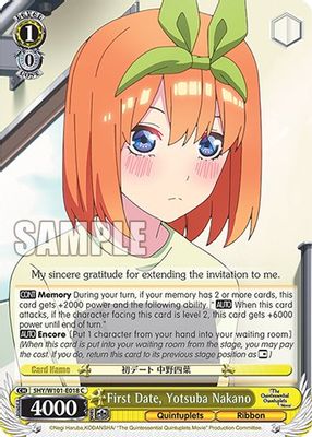 First Date, Yotusba Nakano