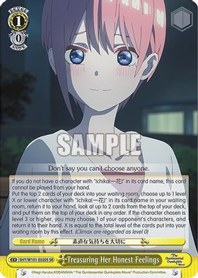 Treasuring Her Honest Feelings (SR)