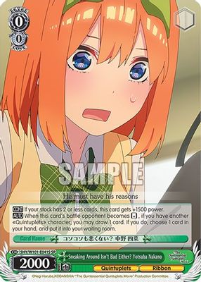 Sneaking Around Isn't Bad Either? Yotsuba Nakano (SR)