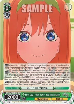 First Day's After Party, Yotsuba Nakano (SR)