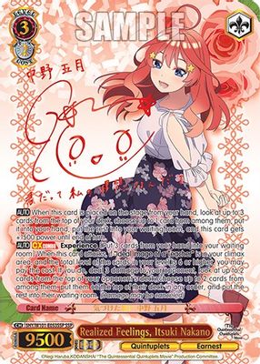 Realized Feelings, Itsuki Nakano (SSP)