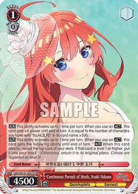 Continuous Pursuit of Ideals, Itsuki Nakano (SR)