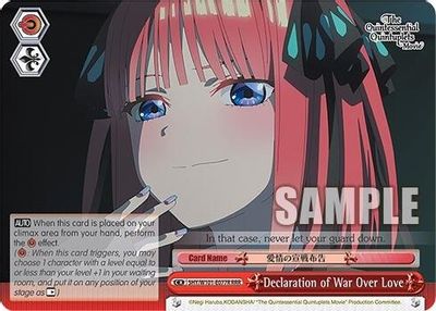 Declaration of War Over Love (RRR)