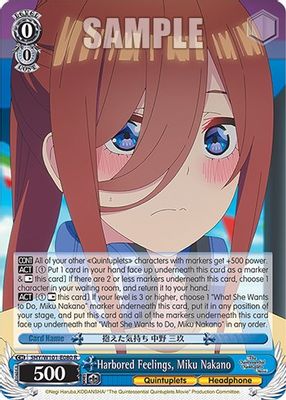 Harbored Feelings, Miku Nakano