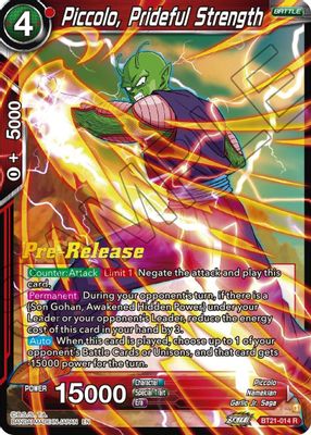Piccolo, Prideful Strength
