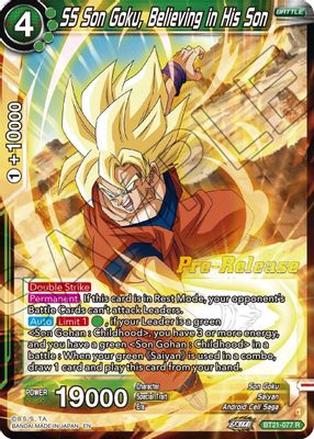 SS Son Goku, Believing in His Son