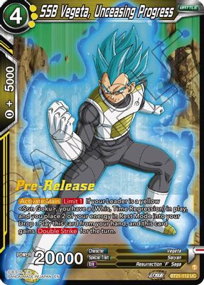 SSB Vegeta, Unceasing Progress