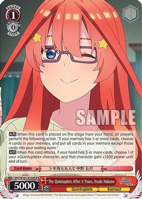 The Quintuplets After 5 Years, Itsuki Nakano (Foil)