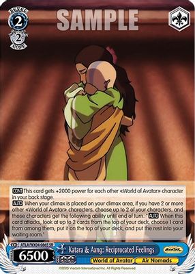 Katara & Aang: Reciprocated Feelings (SR)