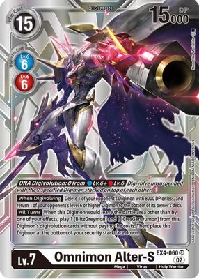 Omnimon Alter-S (Silver Alternate Art)