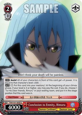 Conclusion to Enmity, Rimuru