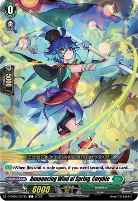 Announcing Wind of Spring, Corphie