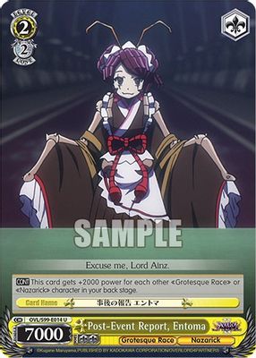 Post-Event Report, Entoma