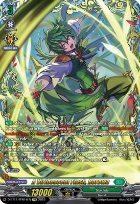 A Viridescent Flash, Rorowa (FFR)