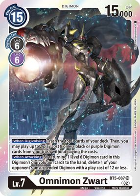 Omnimon Zwart (Resurgence Booster Reprint)